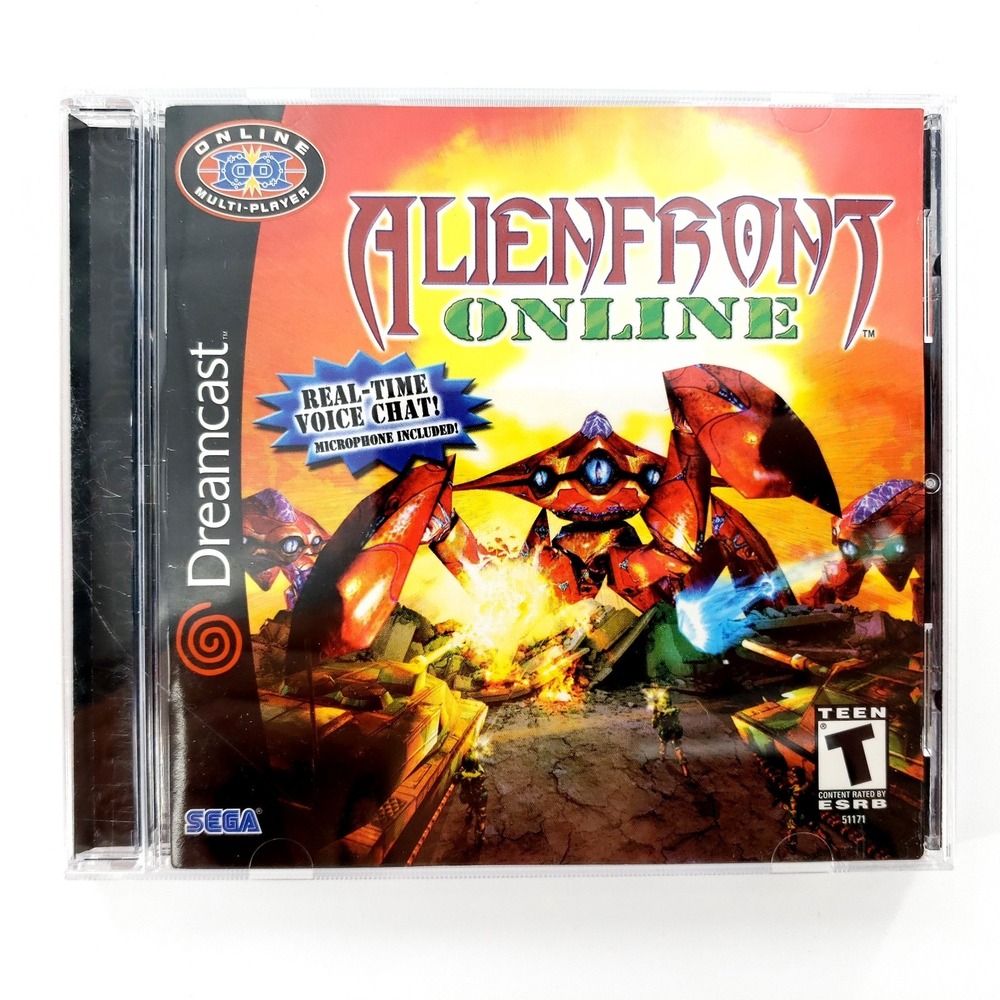 Alien Front Online (Sega Dreamcast, 2001) Complete No Mic Tested & Works